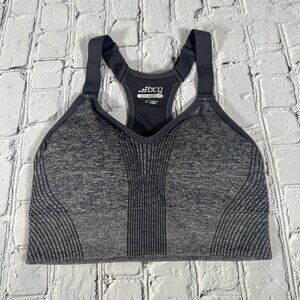 BCG Women’s Low Support Molded Cup Sports Bra size Small Grey Gray Removable Pad